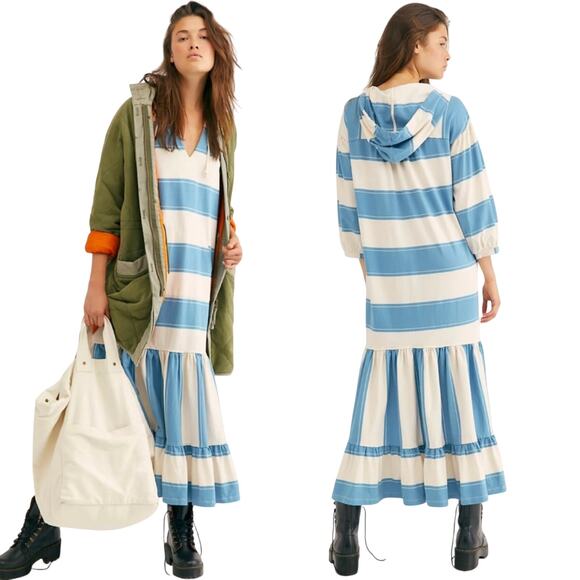 Free People Dresses & Skirts - Free People Beach Rosie Hooded Maxi Dress